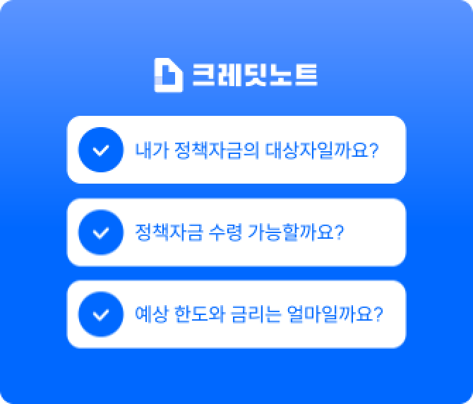 정책자금 체크리스트 이미지